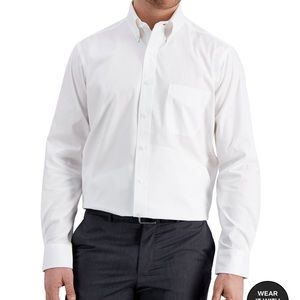 CLUB ROOM Men's Regular Fit Pinpoint Dress Shirt 16 1/2 34-35